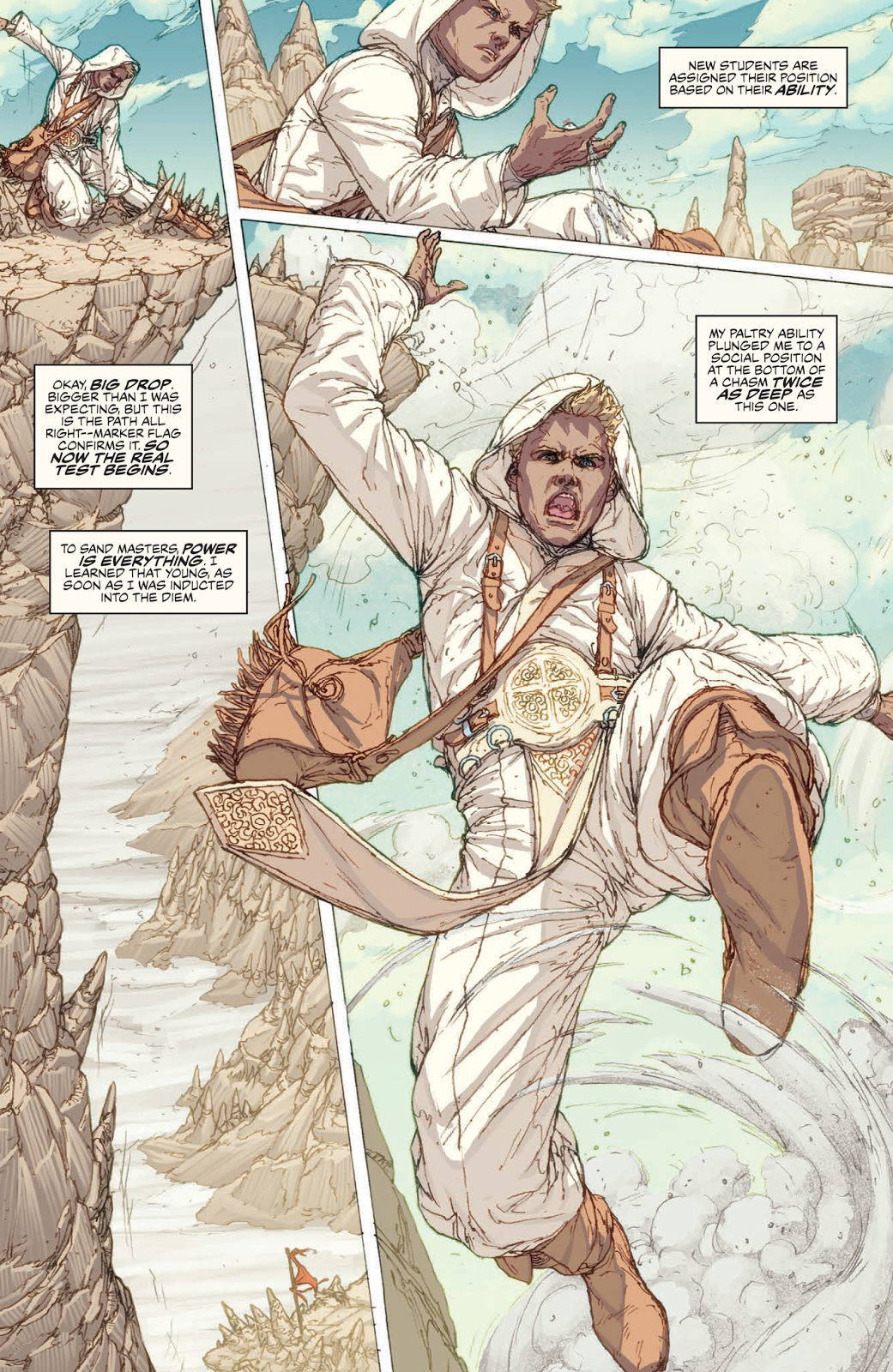 Primer vistazo a White Sand, la novela gráfica de Brandon Sanderson