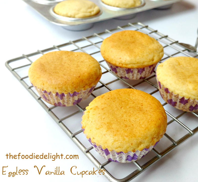 Eggless Vanilla Cupcakes Recipe Easy Vanilla Cupcakes The Foodie