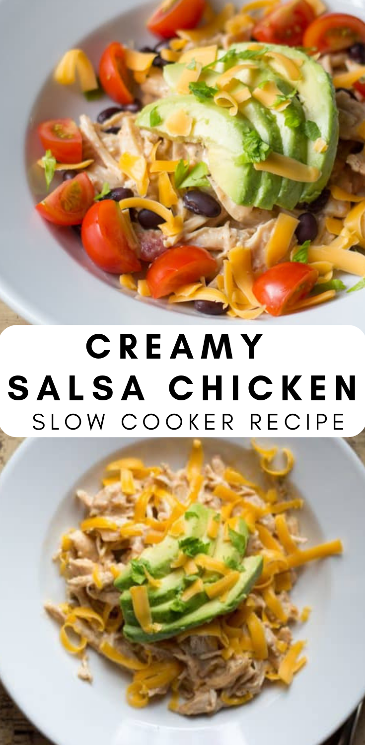 Creamy Salsa Chicken Slow Cooker Recipe | ALL RECIPES