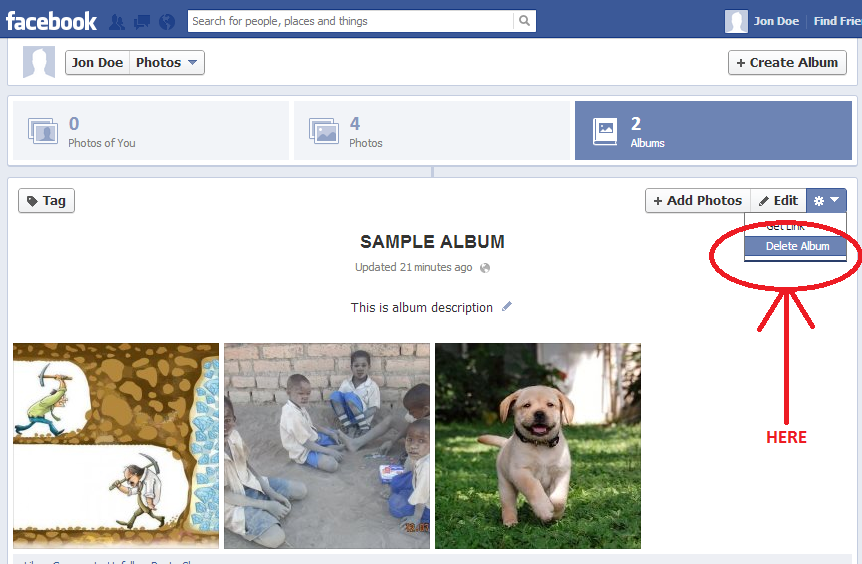 √ How to delete Facebook Photo Album Just Delete