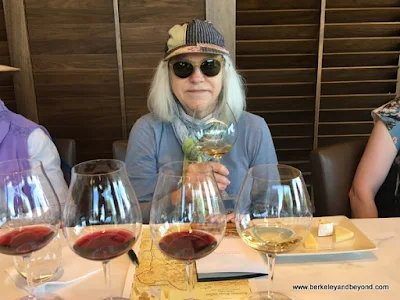 blogger Carole Terwilliger Meyers tasting at Gary Farrell Vineyards & Winery in Healdsburg, California