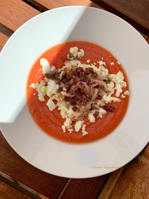 Porra (o salmorejo) de papaya