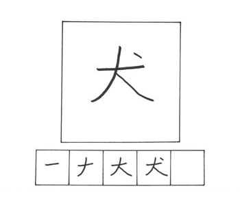 kanji anjing