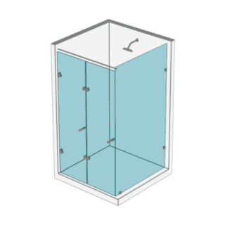 División para Baño Plegable Plana con fijo Lateral División para Baño Plegable Plana con fijo Lateral
