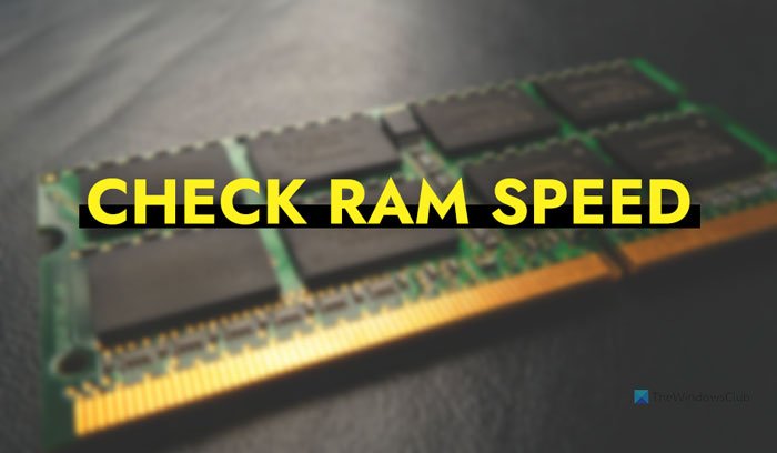 Cómo verificar la velocidad de RAM en Windows 11/10