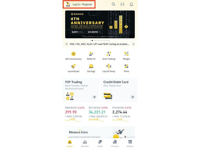 Cách đăng ký trên sàn Binance