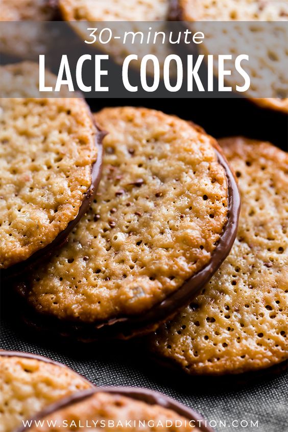 Easy Lace Cookies INSPIRED RECIPE