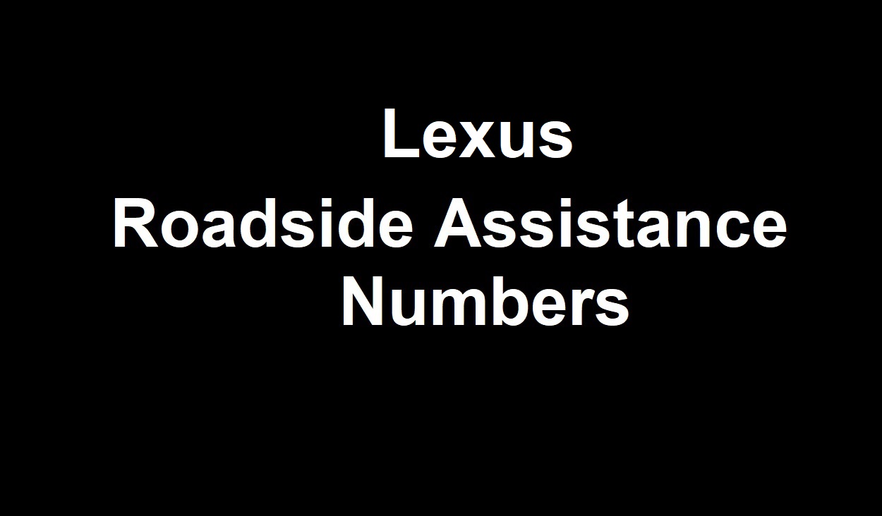 Lexus Roadside Assistance Number