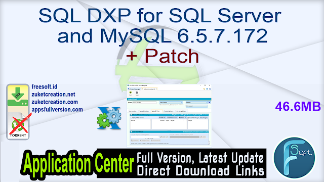 SQL DXP for SQL Server and MySQL 6.5.7.172 + Patch