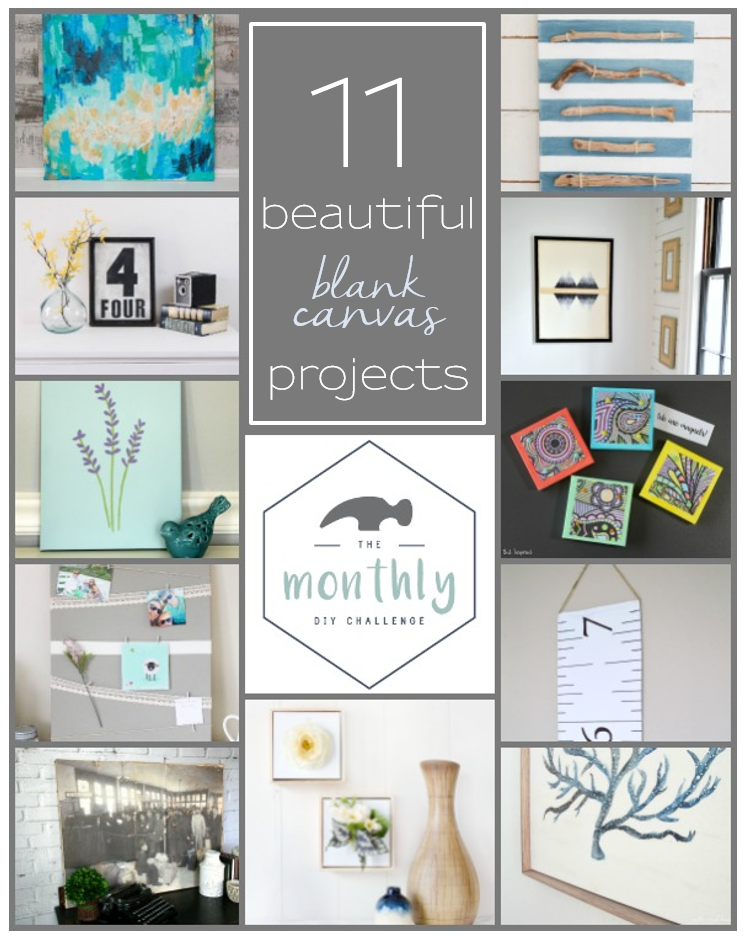 Monthly DIY Challenge- Painted lavender canvas | The Inspired Hive