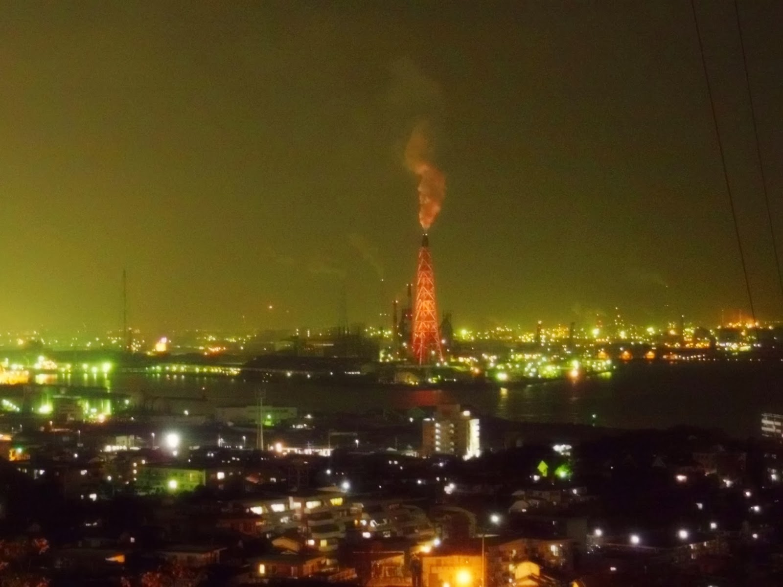 和の花だより 北九州アイアンツリー ライトアップ その2 新日鉄住金小倉製鐵所