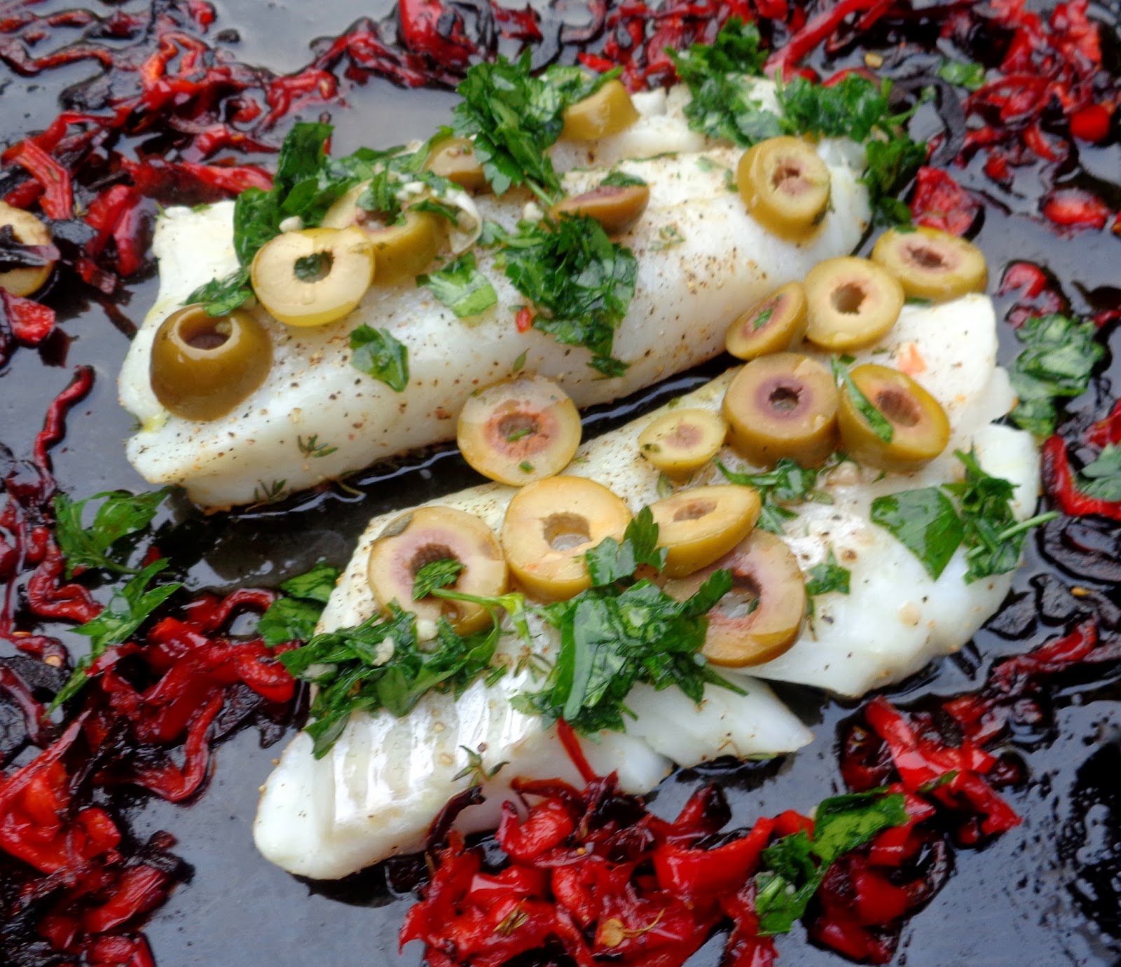 Wat ik gegeten heb Vis uit de oven met Zoete Paprika