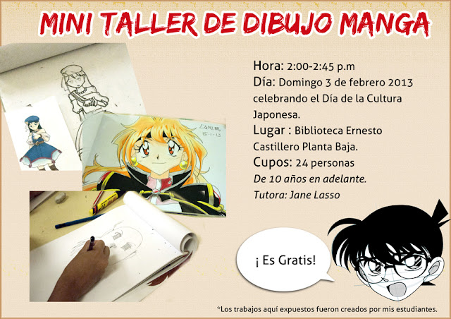 Mini taller de Dibujo manga Gratis en Panamá