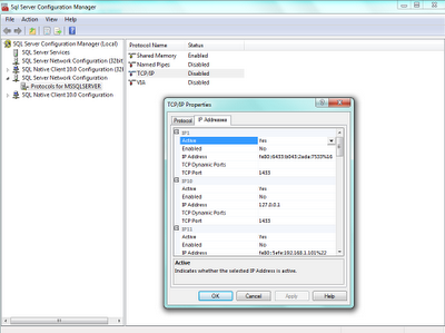 HyperFive Hosting Blog: SQL Server IP Address and Port