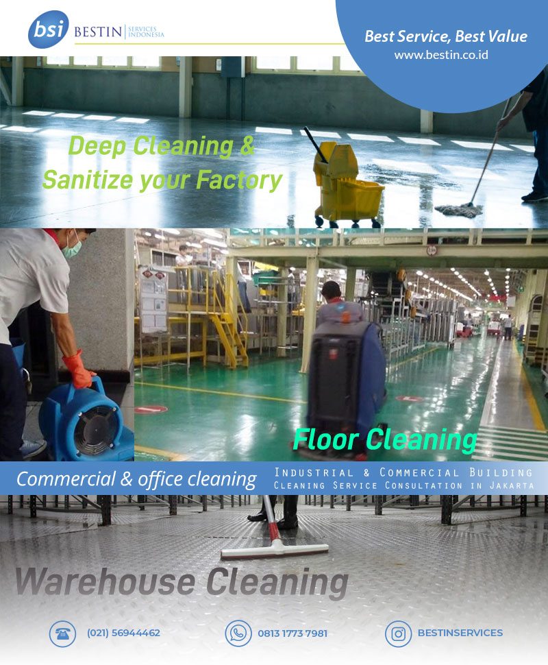 Jasa Pembersihan Gudang Komersial Cleaning Service Industri Perusahaan Outsourcing Terbaik