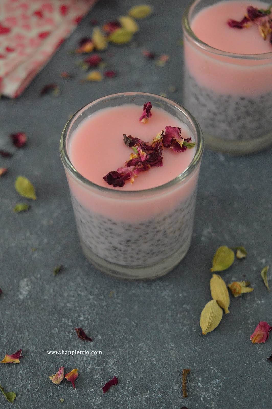 Rose Cardamom Chia Pudding Recipe Chia Seed Recipes Cook with Sharmila
