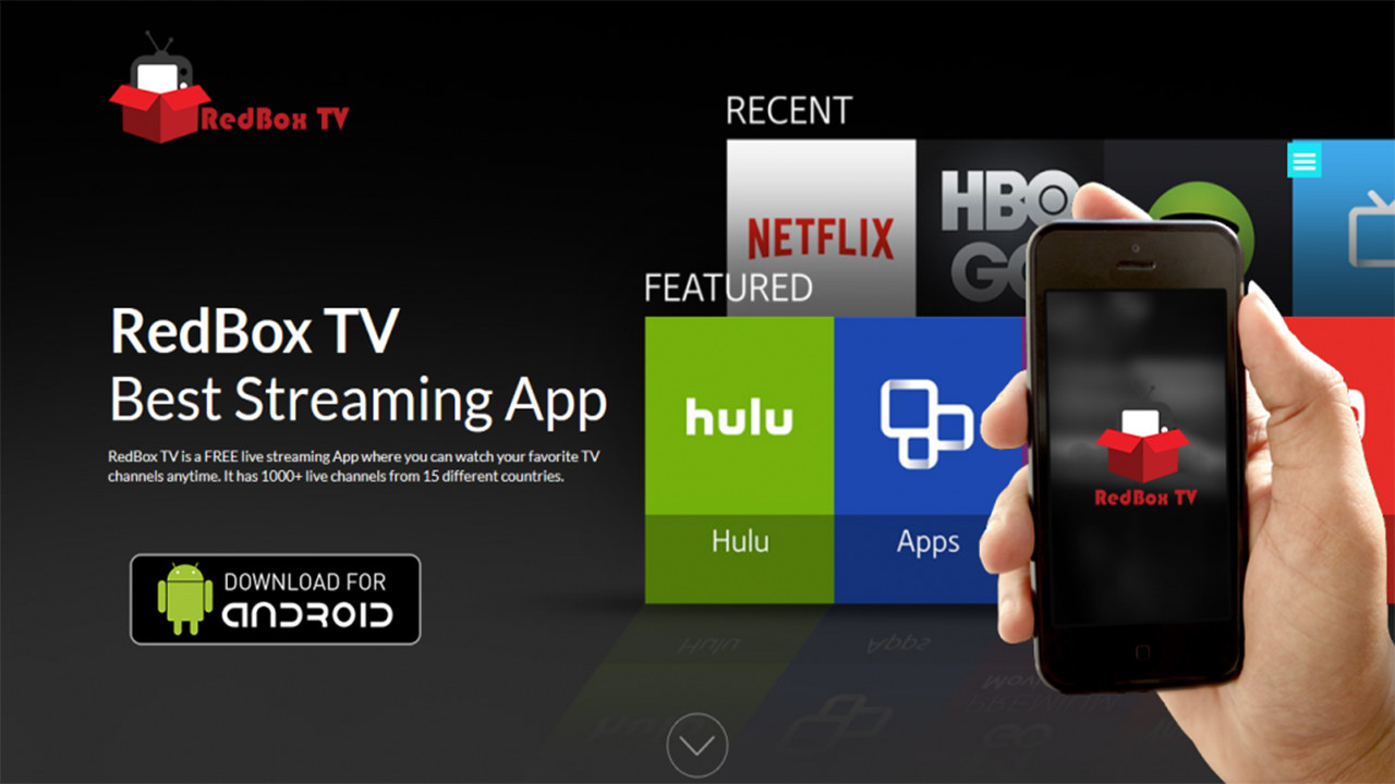 RedBox TV Free Download Streaming APK for PC, Android & Chromecast