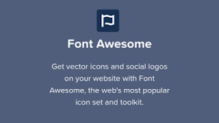 Cara Membuat Icon di Menu Navigasi Blog Dengan Font Awesome