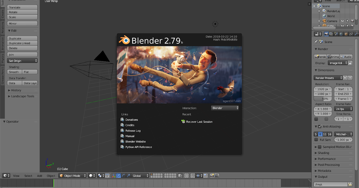 Vício CLICK Blender 2.79 x64 Compatível com arquivos 3ds Download