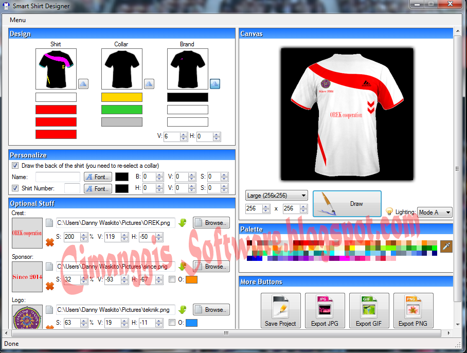 Smart Shirt Designer 2 2 0 0 Cimanggis Software