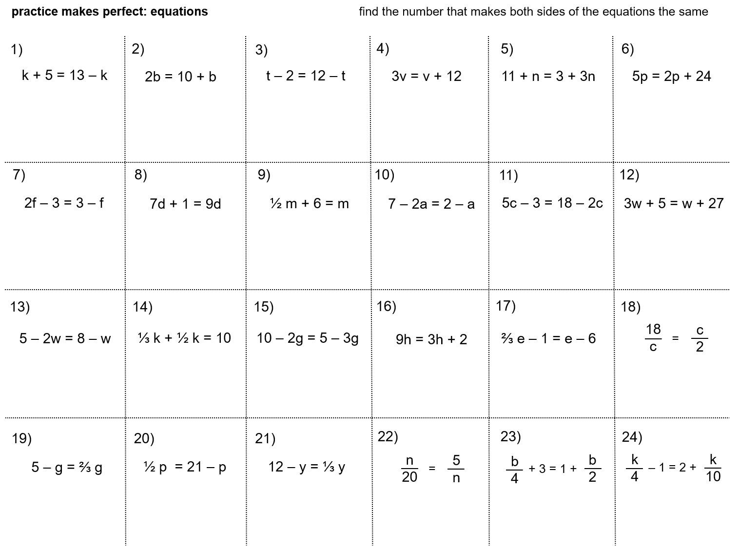 MEDIAN Don Steward mathematics teaching: algebra practice makes perfect