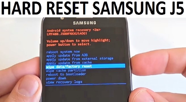 Cara Hard Reset Hp Samsung Galaxy J5 Via Recovery Mode