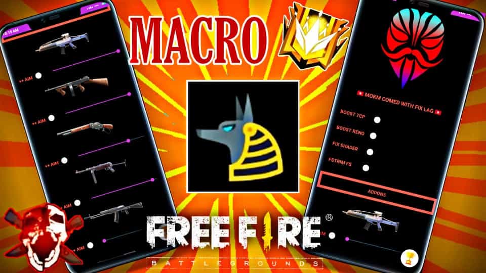 Macro Free Fire MOBILE APK 100 ROJO En Android 2021 Andrey Tv