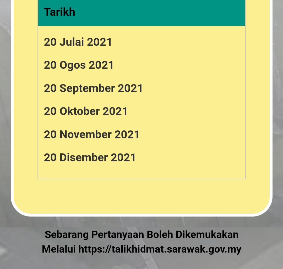 Semakan bkss sarawak 2021