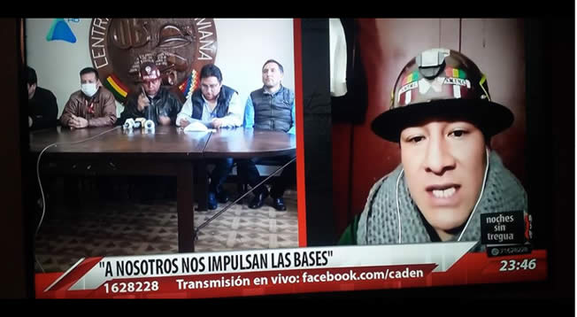 Dirigentes radicales y el cobarde de Evo Morales están organizando la muerte lenta de muchos bolivianos