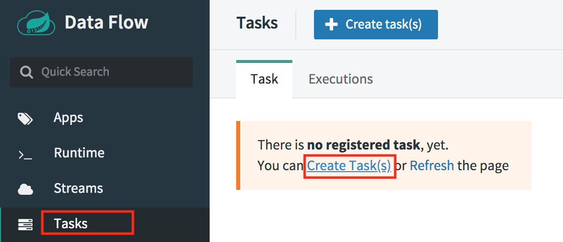 Spring batch job with Spring cloud data flow server