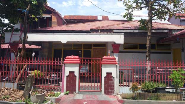 rumah terduga teroris di Jalan Rawa Sanur