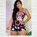 PIJAMAS COLOMBIANA | MUJER MINNEY NEGRA
