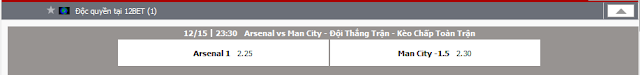 12BET Tip Arsenal vs Man City, 23h30 ngày 15/12 - Ngoại Hạng Anh Arsenal