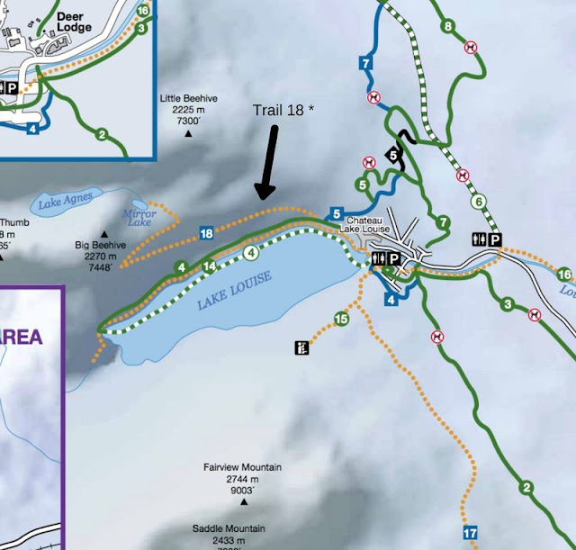 Katie Wanders Snowshoe Lake Louise Lake Agnes Trail to Mirror Lake