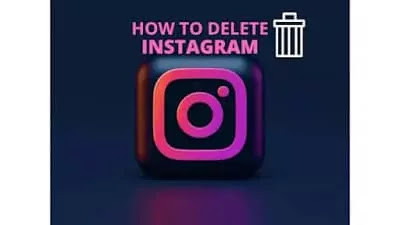 The Instagram app cannot be deleted from its App so we have to go to the Instagram Help center from the web browser