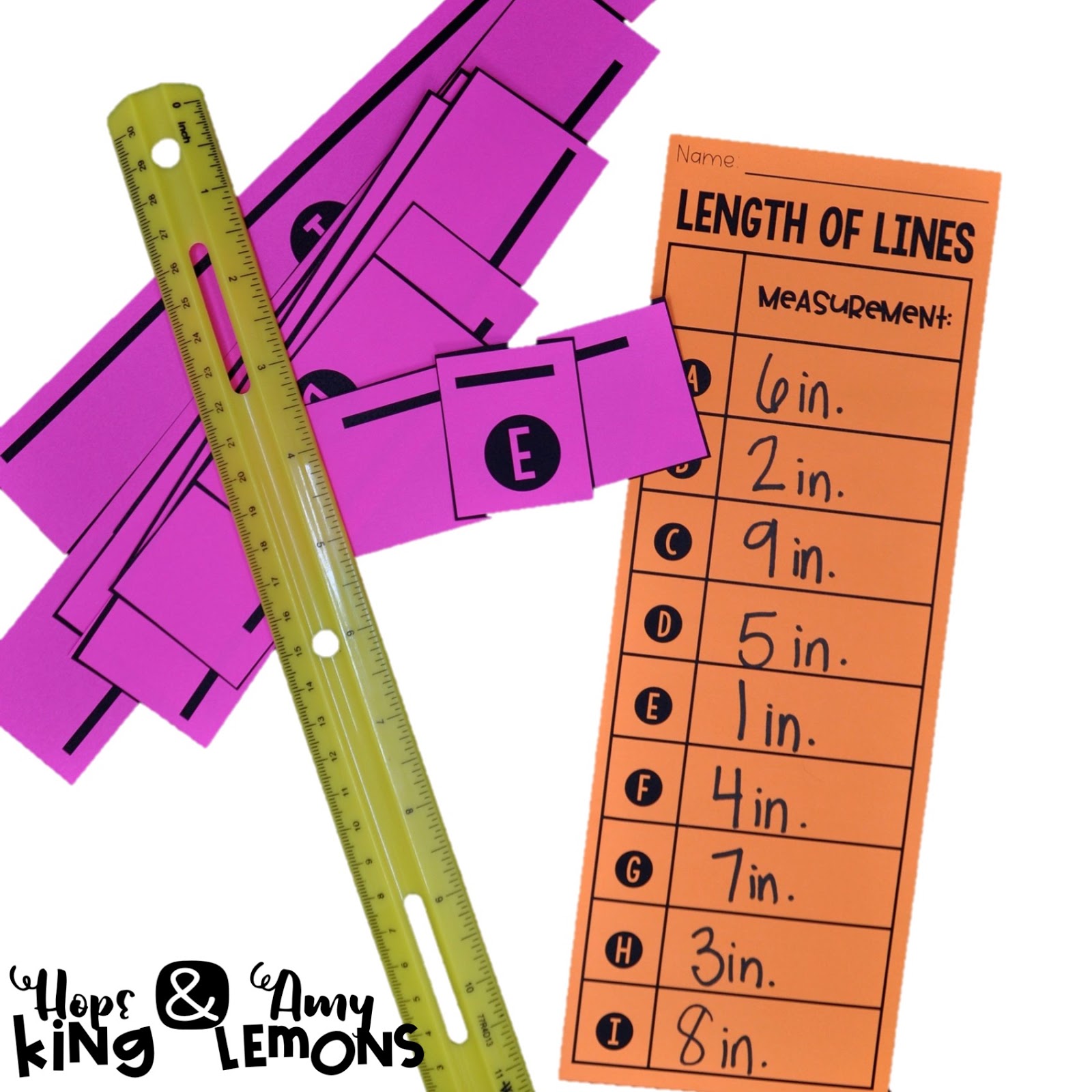 Step into 2nd Grade with Mrs. Lemons: Measurement Activities {And a NEW