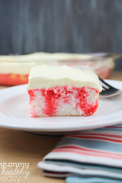 Skinny Cherry Poke Cake Skinny {Low-Fat} Cherry Poke Cake