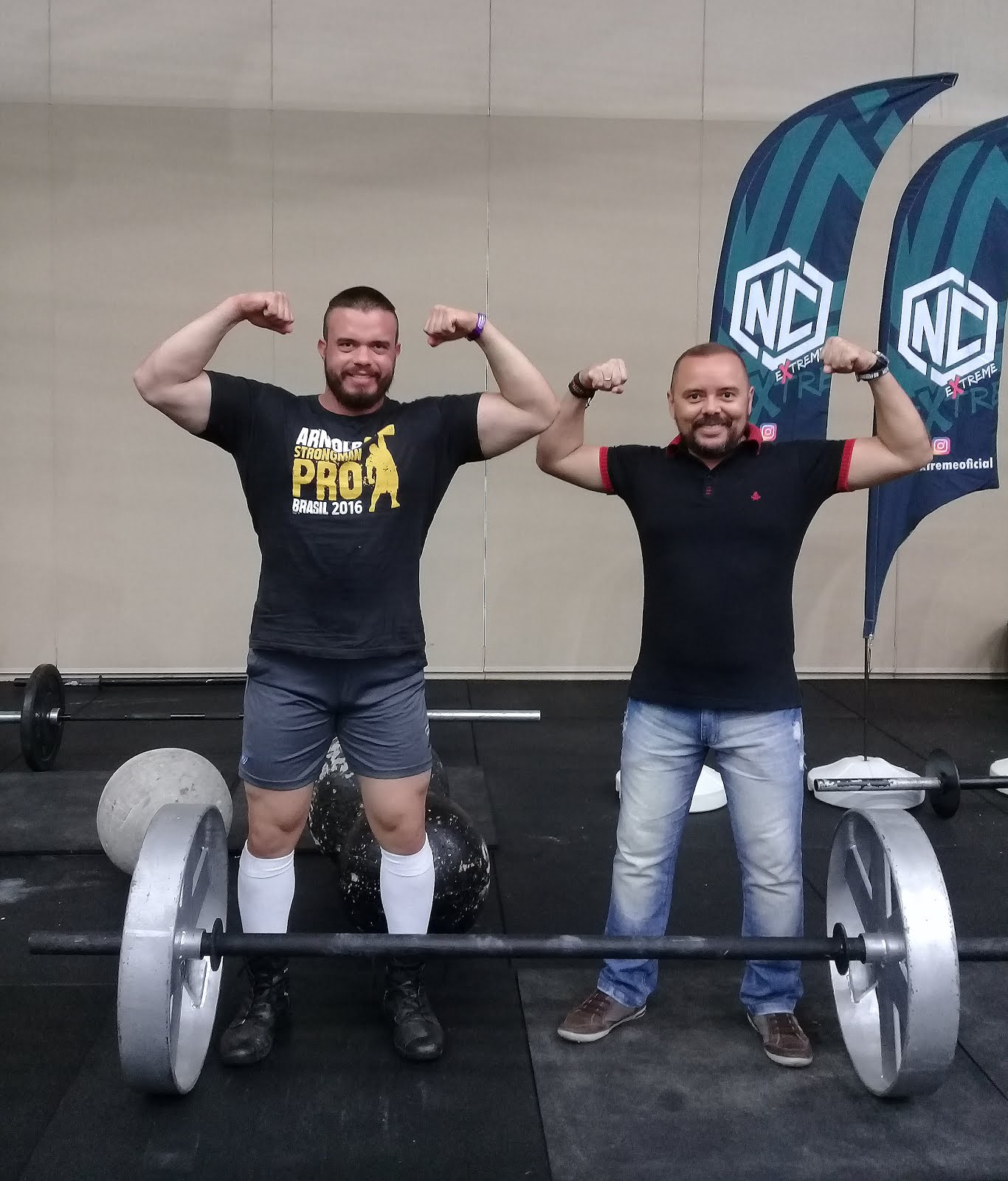 Com o atleta Ataide do Strongman