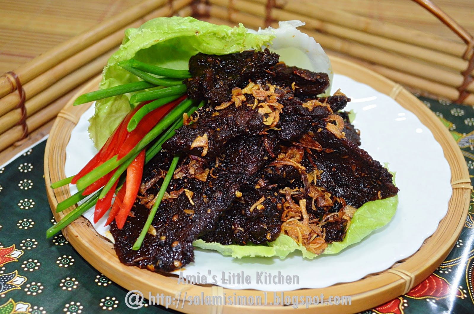 Dendeng Daging Rusa - Amie's Little Kitchen