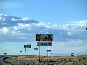 Welcome sign at the South Dakota, Nebraska border