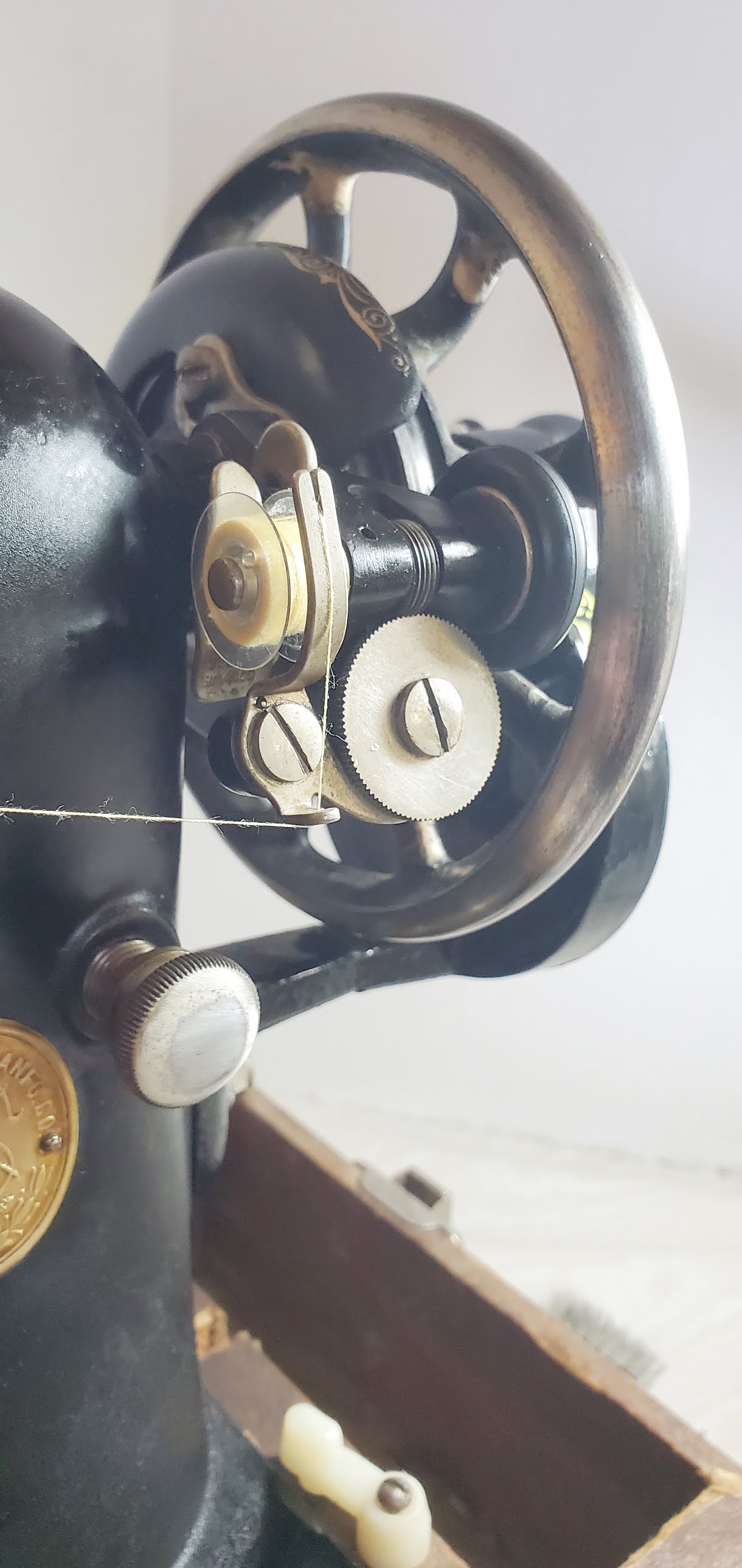 DragonPoodle Studio Singer 66 Fixes Finish and Bobbin Winder