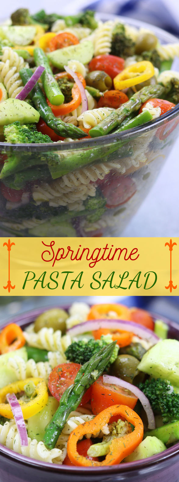 Springtime Pasta Salad #veggies #saladrecipes
