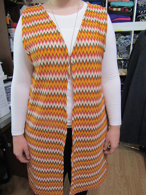 Missoni-look flame-stitch sweater vest www.sewplus.blogspot.com