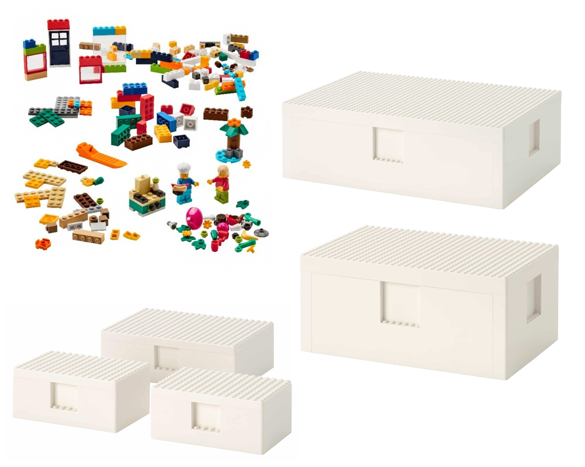 IKEA　ビッグレク　大　色々セット　収納　レゴ　イケア イケアとレゴグループのコラボで生まれた BIGGLEK／ビッグレク知ってる