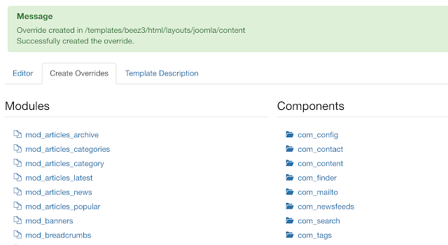 How to override layouts in Joomla 3? 5