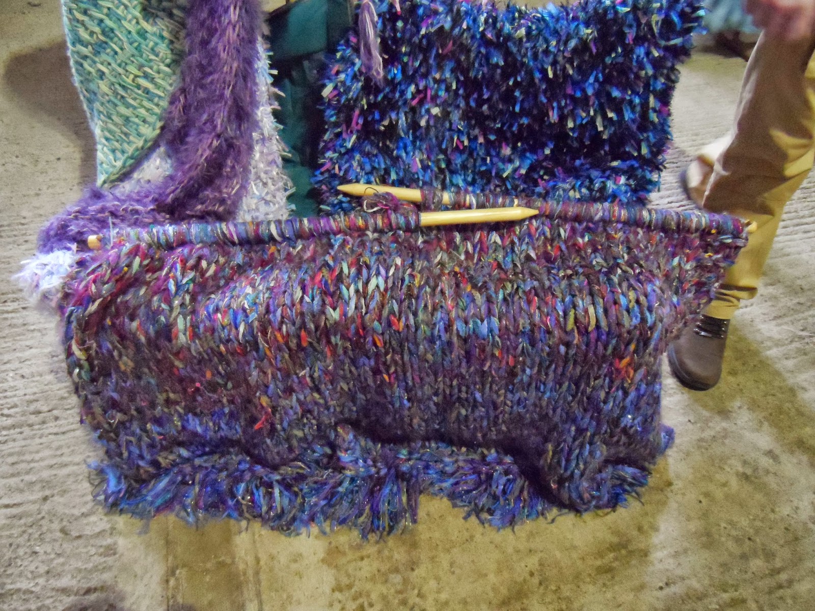 Woolfest 2014- Extreme knitting.
