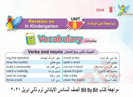 مراجعة كتاب Bit By Bit الصف السادس الابتدائى ترم ثانى ابريل 2021