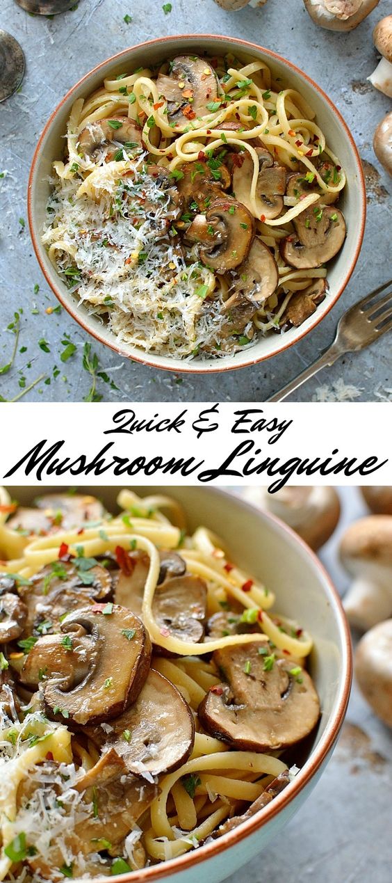 EASY MUSHROOM LINGUINE #easyrecipes #mushroom #linguine #pasta #pastarecipes EASY MUSHROOM LINGUINE #easyrecipes #mushroom #linguine #pasta #pastarecipes