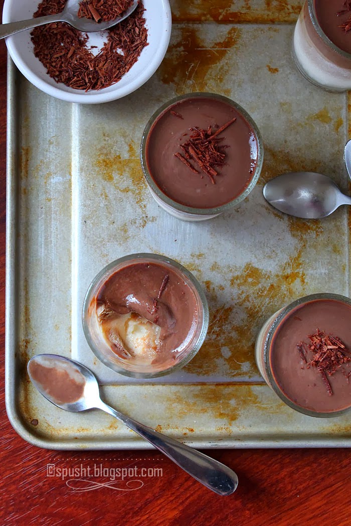 Spusht Layered Vanilla and Chocolate Pudding Eggless Dessert