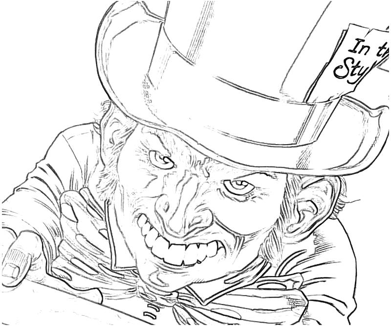 mad hatter coloring pages - photo #25